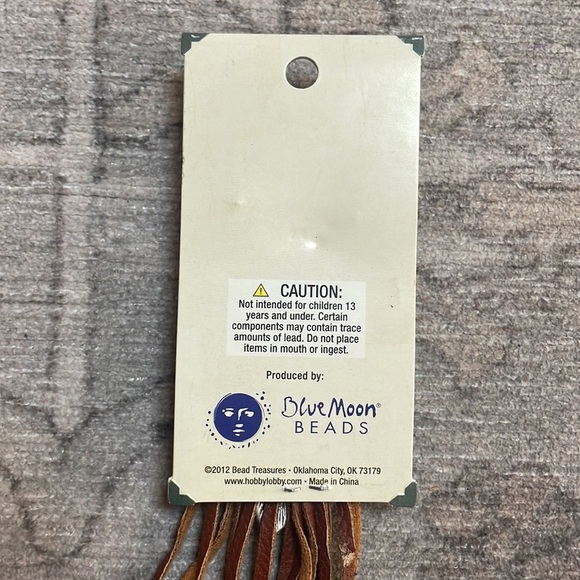 Poetic Spirit -Jewelry making accessory. Silver, Turquoise stone & brown leather - Picture 7 of 16